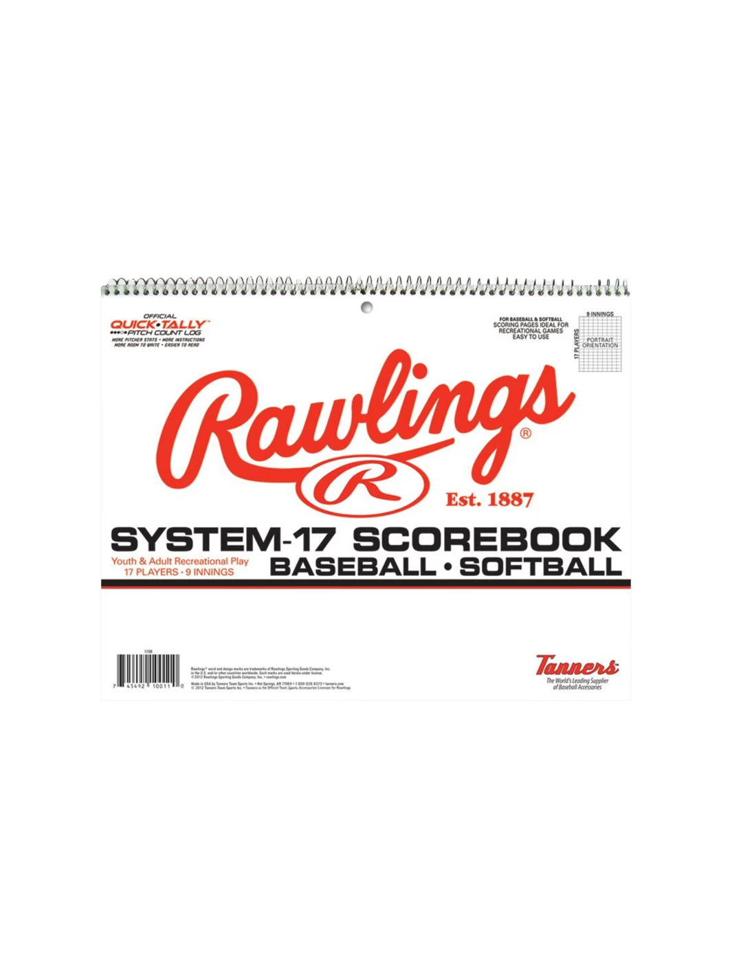RAWLINGS SCOREBOOK 1 RAWLINGS SCOREBOOK